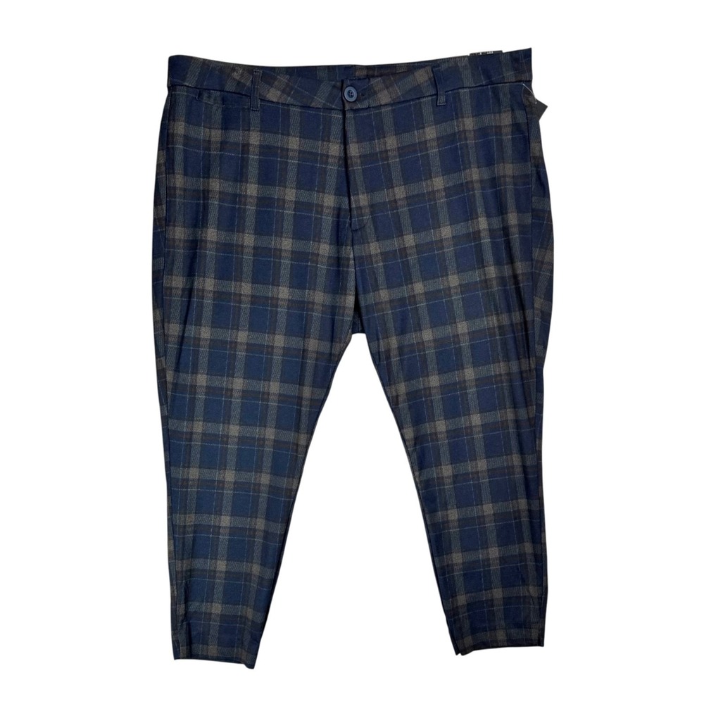 NWT‎ Kut from the Kloth Ankle Straight Leg Trouser Size 20W 20 Plaid Dress Pants
